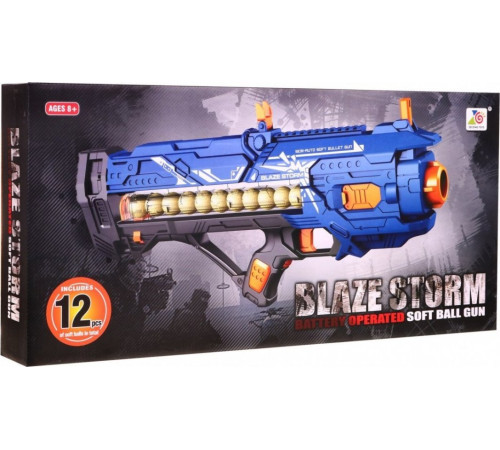 Велика дитяча гвинтівка 8+ Blaze Storm 12 пінопластових кульок + дуло Велика дитяча гвинтівка 8+ Blaze Storm 12 пінопластових кульок + дуло