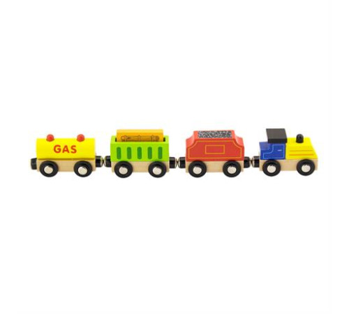 Набір для залізниці Viga Toys Вантажний поїзд із пальним (50820) Набір для залізниці Viga Toys Вантажний поїзд із пальним (50820)