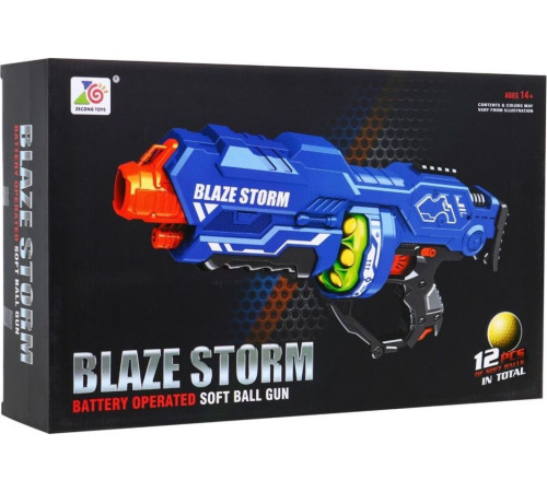 Велика рушниця для підлітків 14+ Blaze Storm 12 куль Пінопластові кульки + Додаткова рукоятка Велика рушниця для підлітків 14+ Blaze Storm 12 куль Пінопластові кульки + Додаткова рукоятка