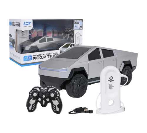 Дитяча машинка Ramiz 9076 на дистанційному керуванні + зарядна станція, чорно-сіра