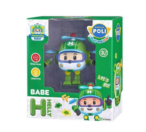 Машинка-трансформер дитяча Roi Visual Робокар малюк Хеллі