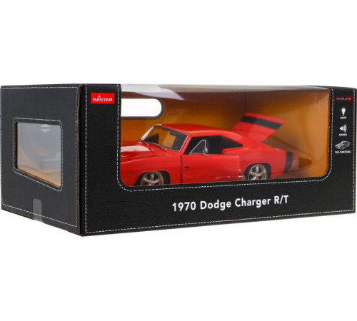 1970 Dodge Charger RT червоний RASTAR модель 1:16 Автомобіль на дистанційному керуванні + пульт дистанційного керування 1970 Dodge Charger RT червоний RASTAR модель 1:16 Автомобіль на дистанційному керуванні + пульт дистанційного керування