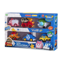Набір машинок дитячих Roi Visual рятівники делюкс GoGo 6 шт