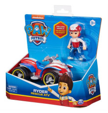Ігровий набір Paw Patrol Рятувальний автомобіль з водієм Райдер (SM16775/8807)