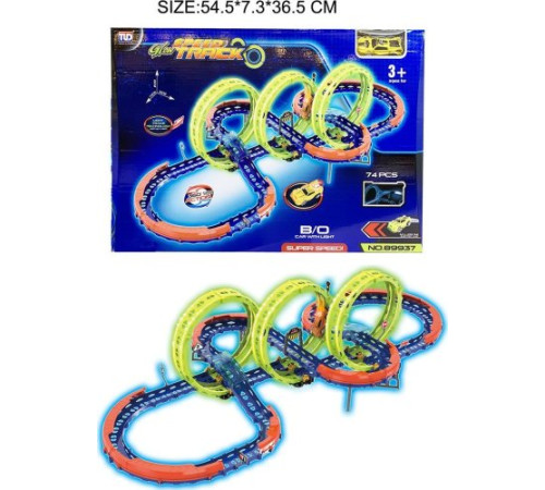 Дитяча гоночна траса Extreme Race Track + Машинка з LED 3+ Дитяча гоночна траса Extreme Race Track + Машинка з LED 3+
