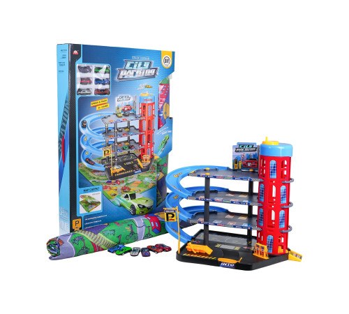 Дитячий іграшковий паркінг Ramiz 981-18 + килимок