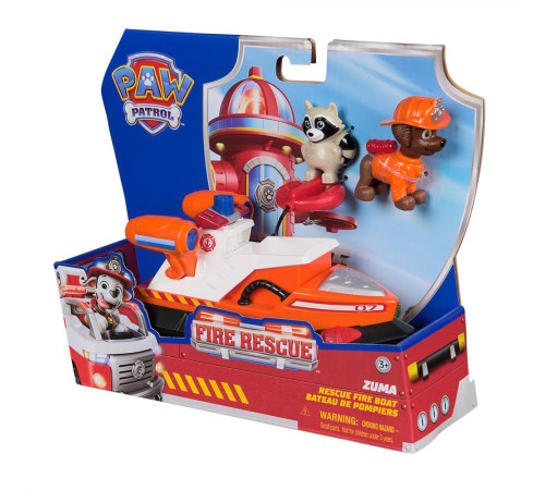 Машинка-трансформер дитяча Spin Master Пожежна рятувальна місія з водієм Зума