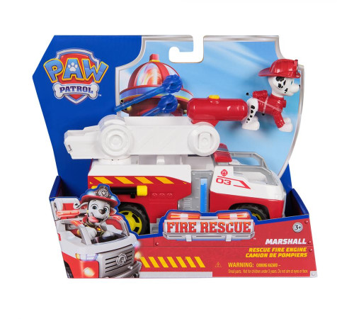 Машинка-трансформер дитяча Spin Master Пожежна рятувальна місія з водієм Маршал
