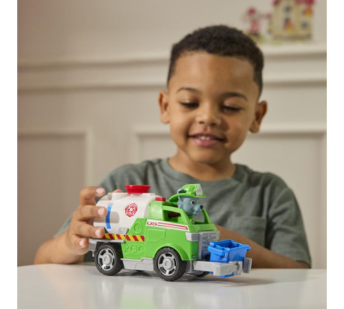 Машинка-трансформер дитяча Spin Master Пожежна рятувальна місія з водієм Роккі