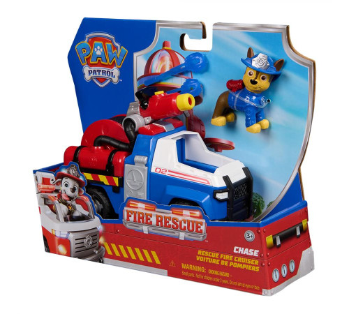 Машинка-трансформер дитяча Spin Master Пожежна рятувальна місія з водієм Гонщик