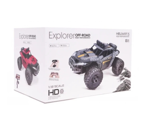 Дитяча машинка MEGA Crawler PIONEER з камерою сіра Дитяча машинка MEGA Crawler PIONEER з камерою сіра