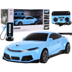 Дитяча машинка на радіокеруванні + зарядна станція Blue