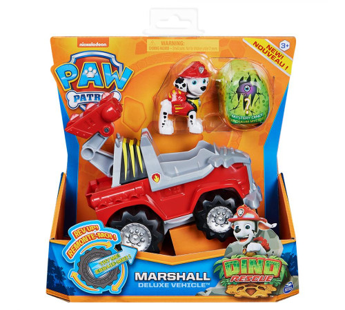 Машинка дитяча Spin Master З водієм Маршалем, серія Діно-Місія "Щенячий патруль"