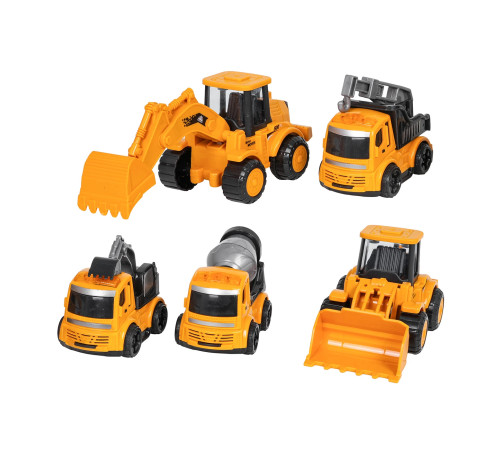 Дитячі будівельні машинки Ramiz 2621-3, жовто-чорні