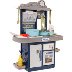 Дитяча кухня Ramiz з функцією звуку на 28 ел. синя