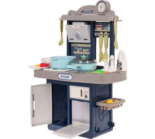 Дитяча кухня Ramiz з функцією звуку на 28 ел. синя