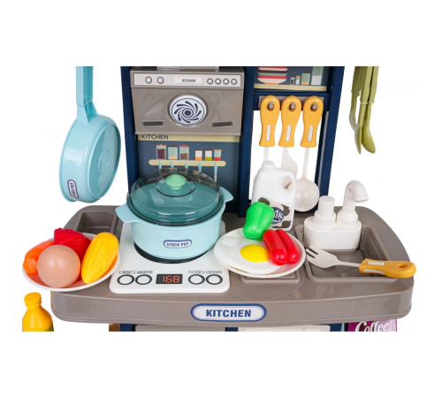 Дитяча кухня з функцією світла, звуку та аксесуарами Ramiz ZDZ.BD8022 38 ел. блакитна