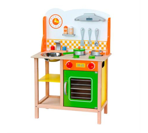 Дитяча кухня Viga Toys з дерева з посудом (50957FSC) Дитяча кухня Viga Toys з дерева з посудом (50957FSC)