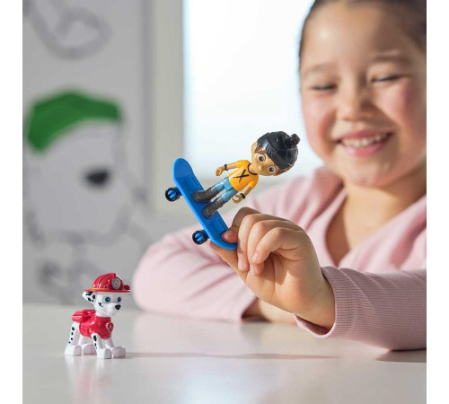 Фігурки Spin Master Цуценяти-рятівника Маршала та Сміливого Денні на скейті "Щенячий патруль"