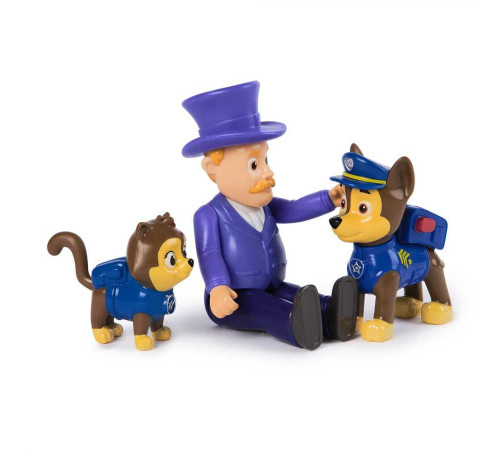 Фігурки Spin Master Цуценяти-рятівника Гонщика, мера Гамдінґера та кота "Щенячий патруль"