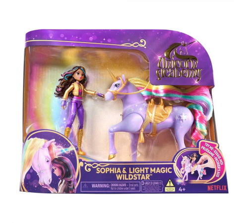 Набір ляльки та єдинорога Spin Master Софія та Дика Зірка "Академія єдинорогів" + світлові ефекти