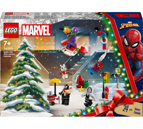 Новорічний адвент-календар 2024 LEGO Marvel Людина-павук 246 деталей (76293) Новорічний адвент-календар 2024 LEGO Marvel Людина-павук 246 деталей (76293)