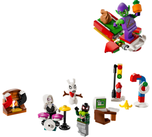 Новорічний адвент-календар 2024 LEGO Marvel Людина-павук 246 деталей (76293) Новорічний адвент-календар 2024 LEGO Marvel Людина-павук 246 деталей (76293)