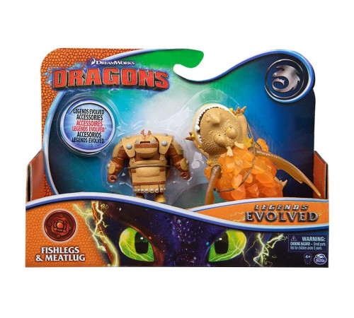 Фігурки Spin Master Дракон Сарделька та вершник Рибоніг, "Як приборкати дракона 3"