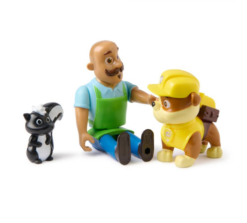 Фігурки Spin Master Цуценя-рятівник Кремеза, містера Портера та скунс "Щенячий патруль"