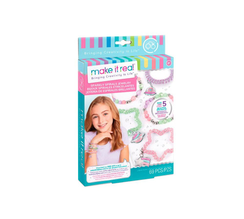 Набір для створення браслетів Make it Real Блискучі спіральки