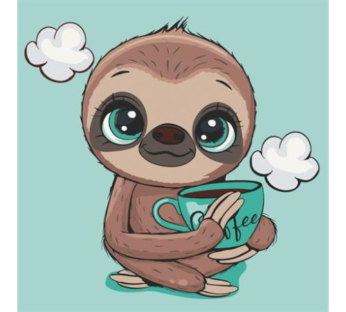 Картина за номерами ArtCraft Лінивець 30х30 см (15084-AC)