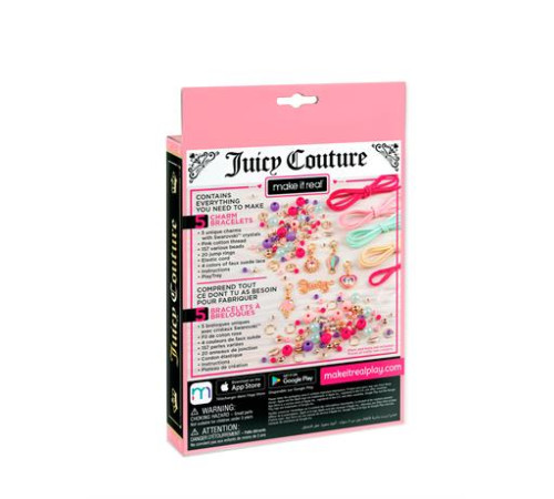 Набір для створення шарм-браслетів Make it Real Juicy Couture Сонячне сяйво 189 ел. (MR4433) Набір для створення шарм-браслетів Make it Real Juicy Couture Сонячне сяйво 189 ел. (MR4433)