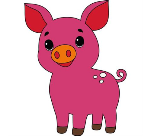 Дитяча розмальовка ArtCraft Поросятко 25х30 см (15110-AC)