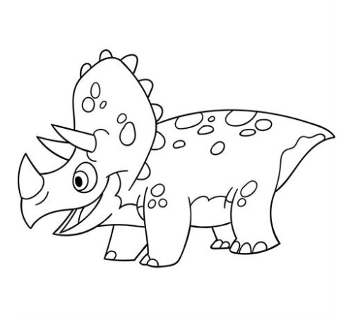 Дитяча розмальовка ArtCraft Трицератопсик 25х30 см (15058-AC)