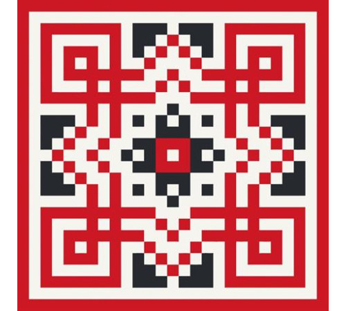Картина за номерами ArtCraft Український орнамент 30х30 см (13040-AC) Картина за номерами ArtCraft Український орнамент 30х30 см (13040-AC)