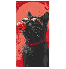 Картина за номерами ArtCraft Файний кіт 40х80 см (11558-AC)