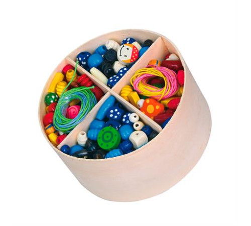 Набір для творчості Viga Toys Дерев'яні намистини (56002) Набір для творчості Viga Toys Дерев'яні намистини (56002)