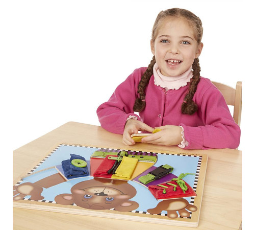 Бізіборд Spin Master Ведмедик з застібками Melissa and Doug