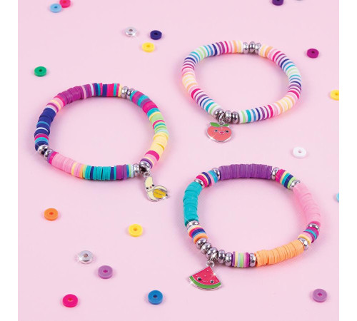 Набір для створення браслетів Make it Real З намистинами Хейші та футляром для зберігання Соковиті кольори