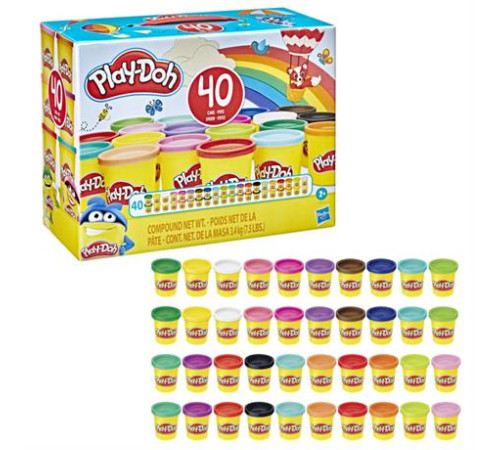 Набір пластиліну Hasbro Play-Doh 40 баночок (E9413) Набір пластиліну Hasbro Play-Doh 40 баночок (E9413)