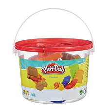 Набір пластиліну Play-Doh Відерце Пікнік 3 баночки та формочки (23414-23412)