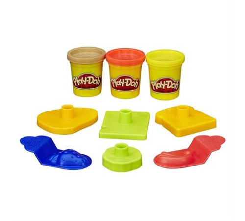 Набір пластиліну Play-Doh Відерце Пікнік 3 баночки та формочки (23414-23412)