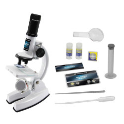 Мікроскоп Eastcolight зі збільшенням до 450 разів, біло-чорний