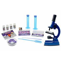 Мікроскоп Eastcolight зі збільшенням до 900 разів, синій