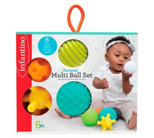 Набір текстурних м'ячиків Infantino Яскраві кульки (206688I)