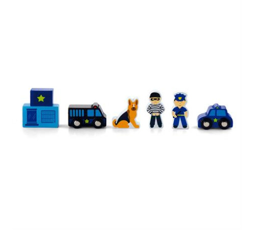 Набір для залізниці Viga Toys Поліцейська дільниця (50814) Набір для залізниці Viga Toys Поліцейська дільниця (50814)