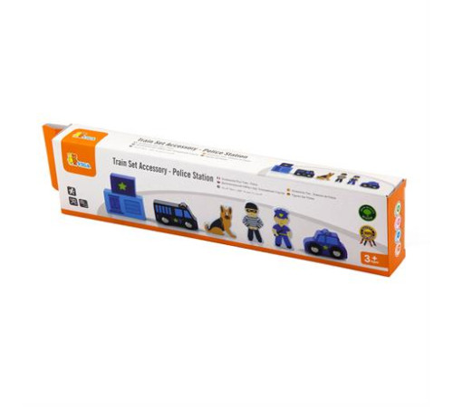 Набір для залізниці Viga Toys Поліцейська дільниця (50814) Набір для залізниці Viga Toys Поліцейська дільниця (50814)
