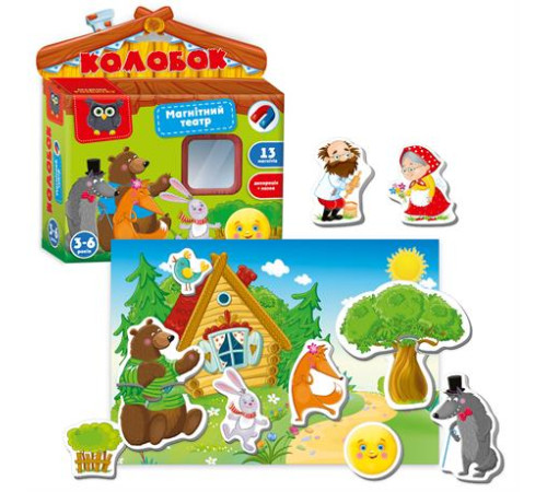 Магнітний театр Vladi Toys Колобок (VT3206-30) Магнітний театр Vladi Toys Колобок (VT3206-30)