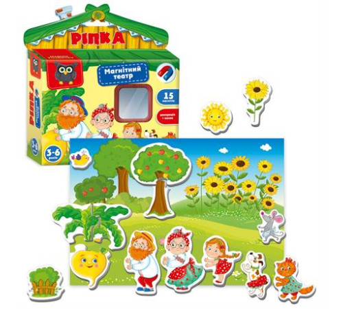 Магнітний театр Vladi Toys Ріпка (VT3206-29) Магнітний театр Vladi Toys Ріпка (VT3206-29)