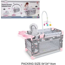 Ліжко для ляльок + аксесуари